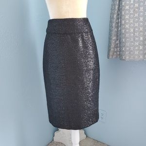 Spiegel textured shimmery pencil skirt D7